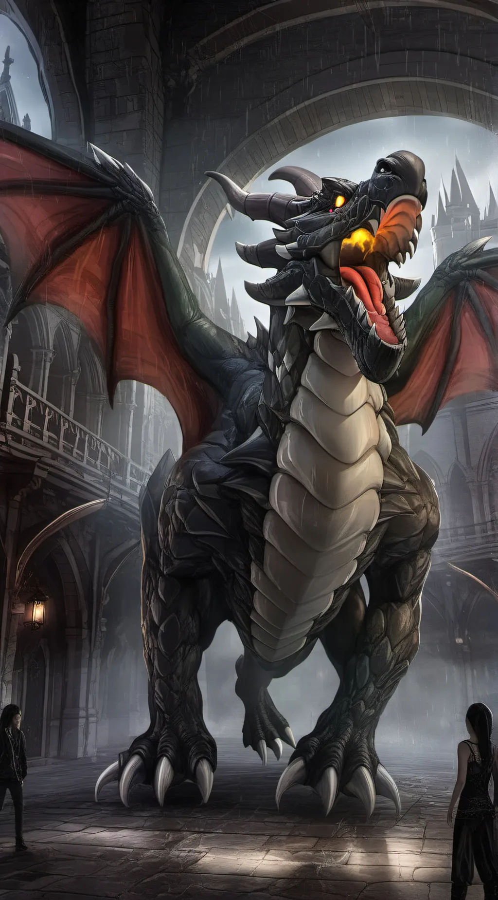 ai character: Dragon  background