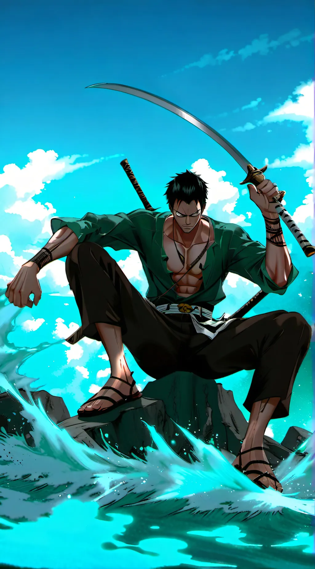 ai character: zoro roronoa background