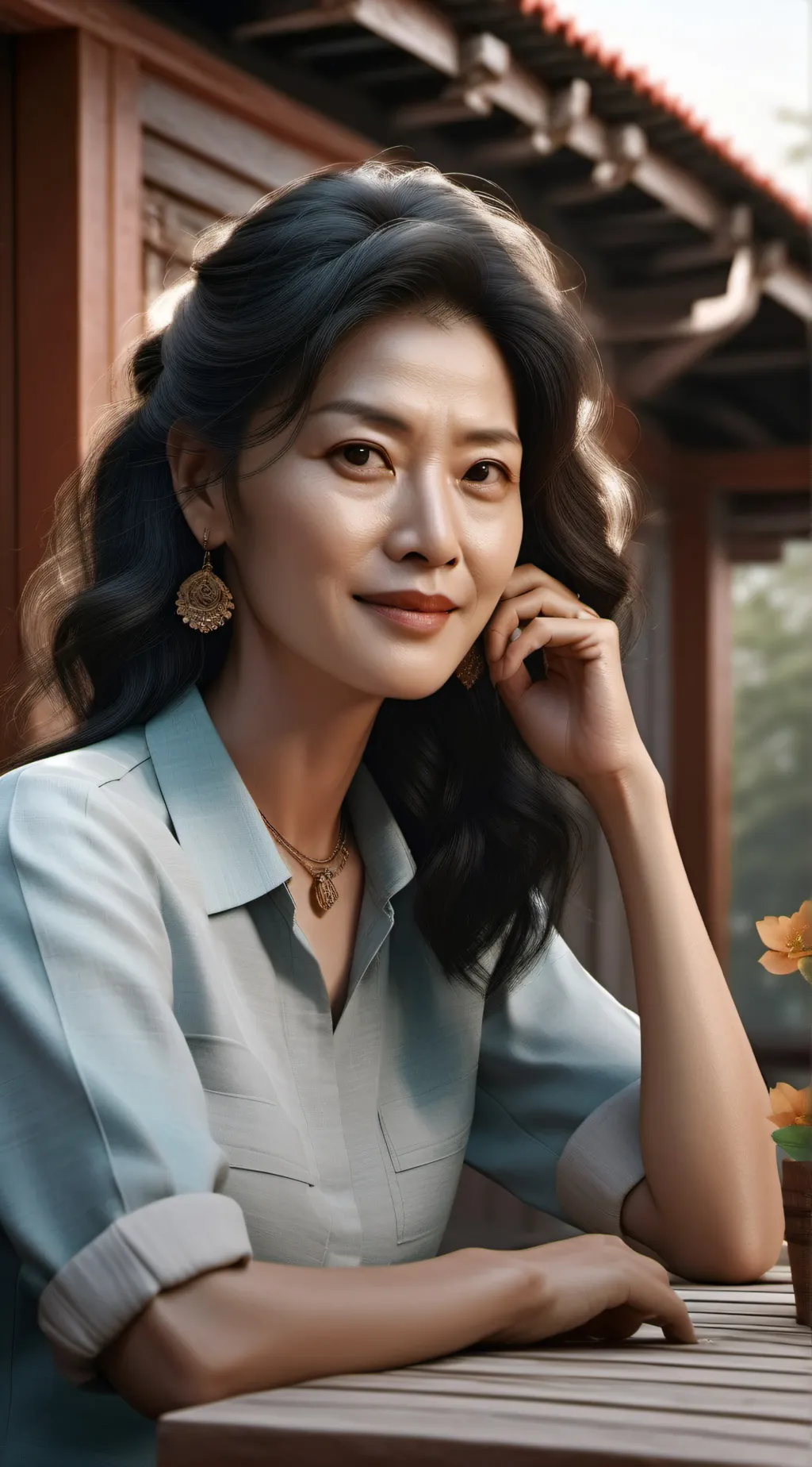 ai character: Mom background