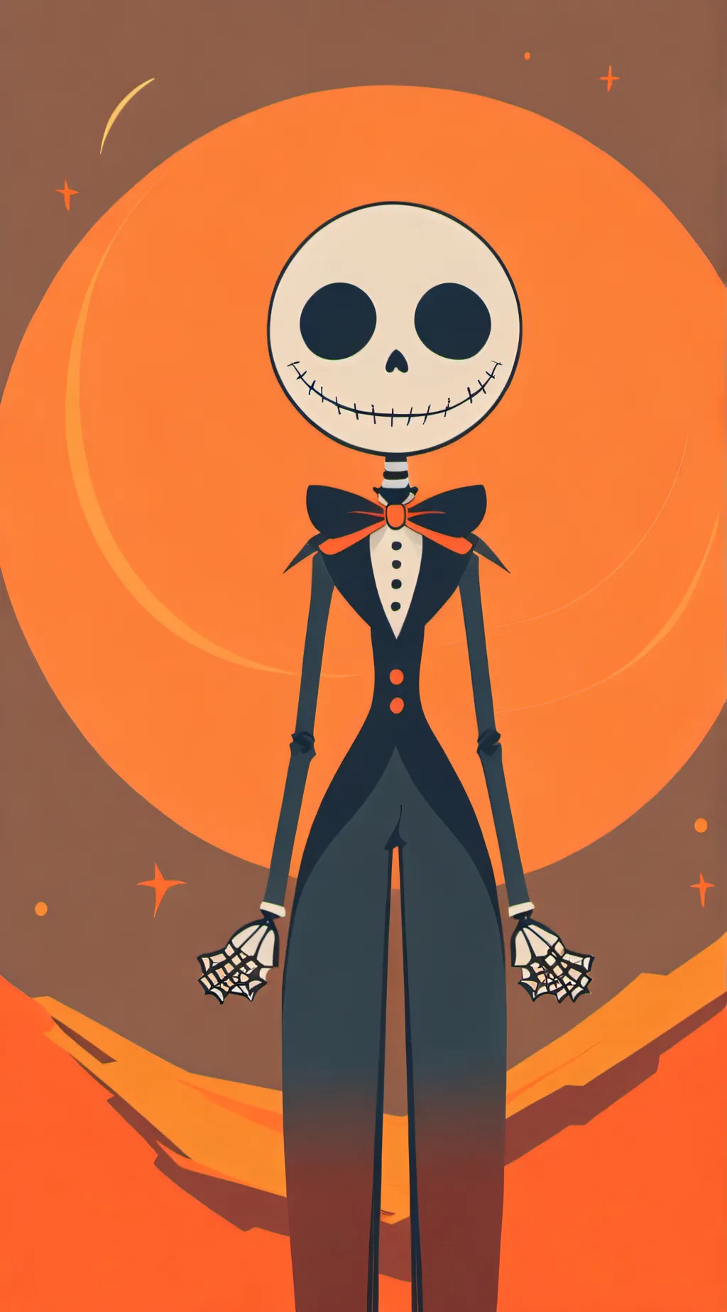 ai character: Jack skeleton  background