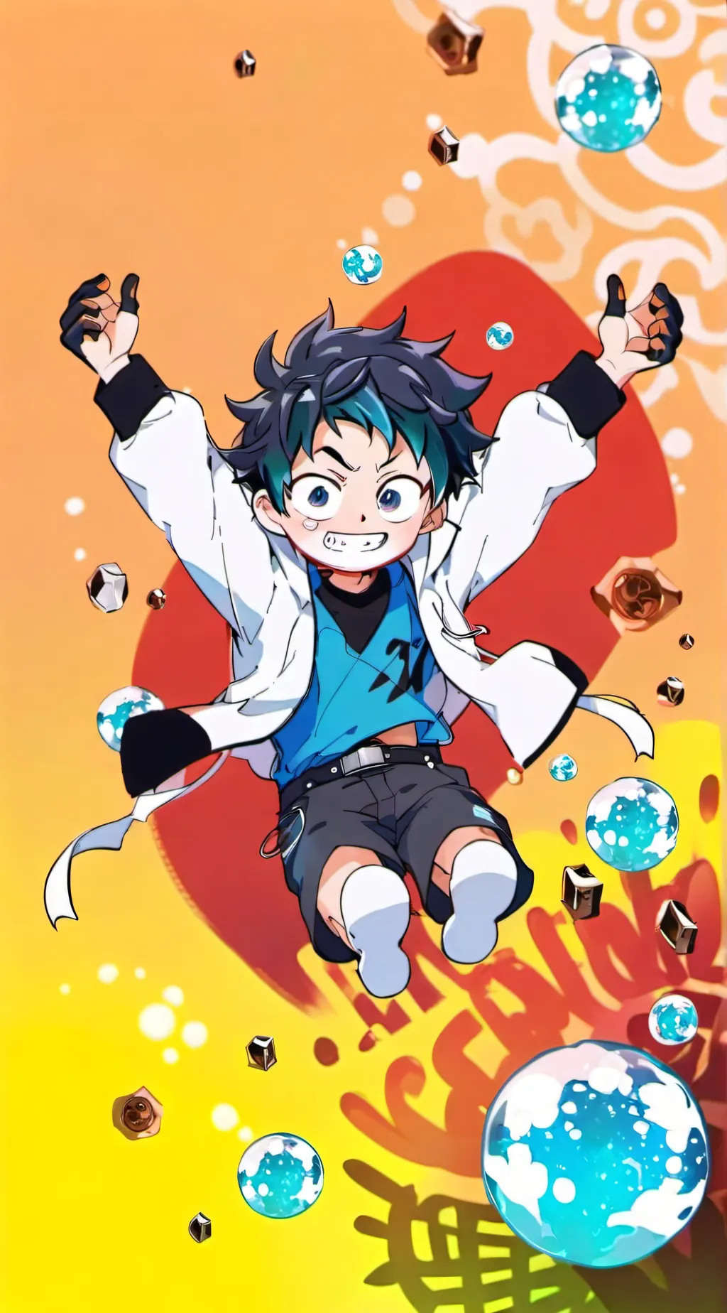 ai character: Fanaf MHA  background