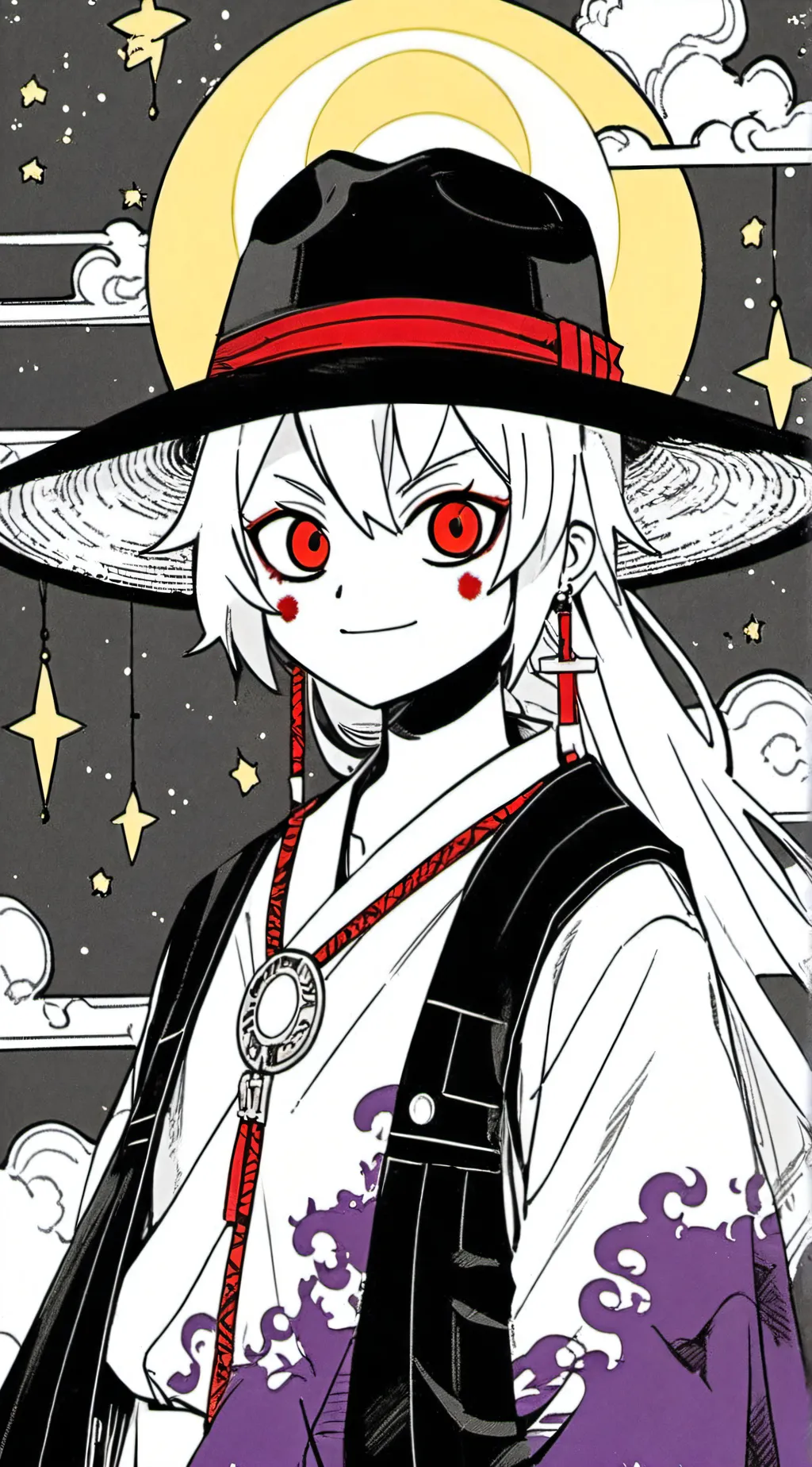 ai character: ☀️🌙🔹collector🔹🌙☀️ background