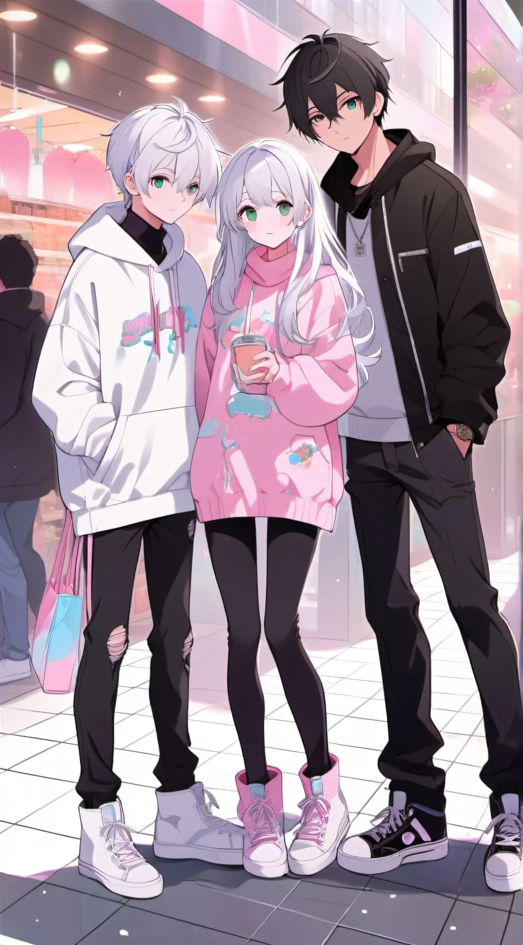 ai character: Nick, Della, Xeon. background
