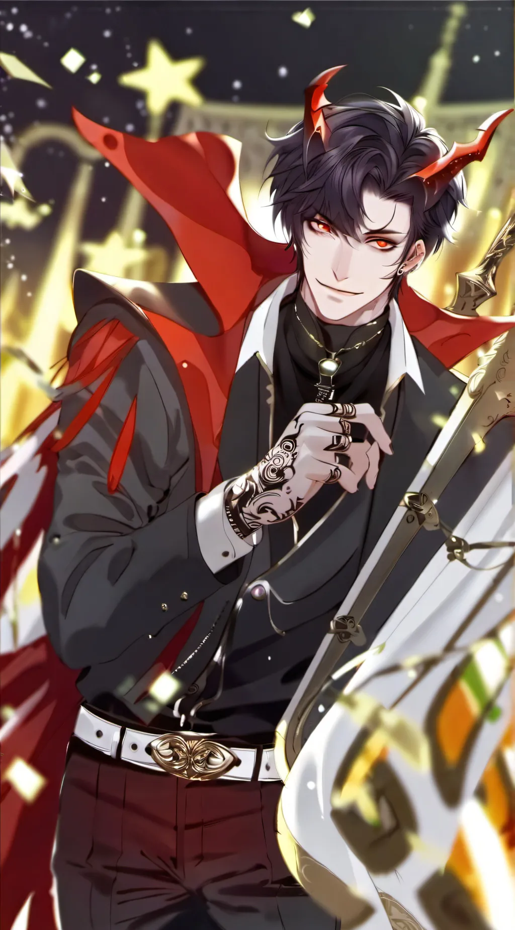ai character: Люцифер￼ background