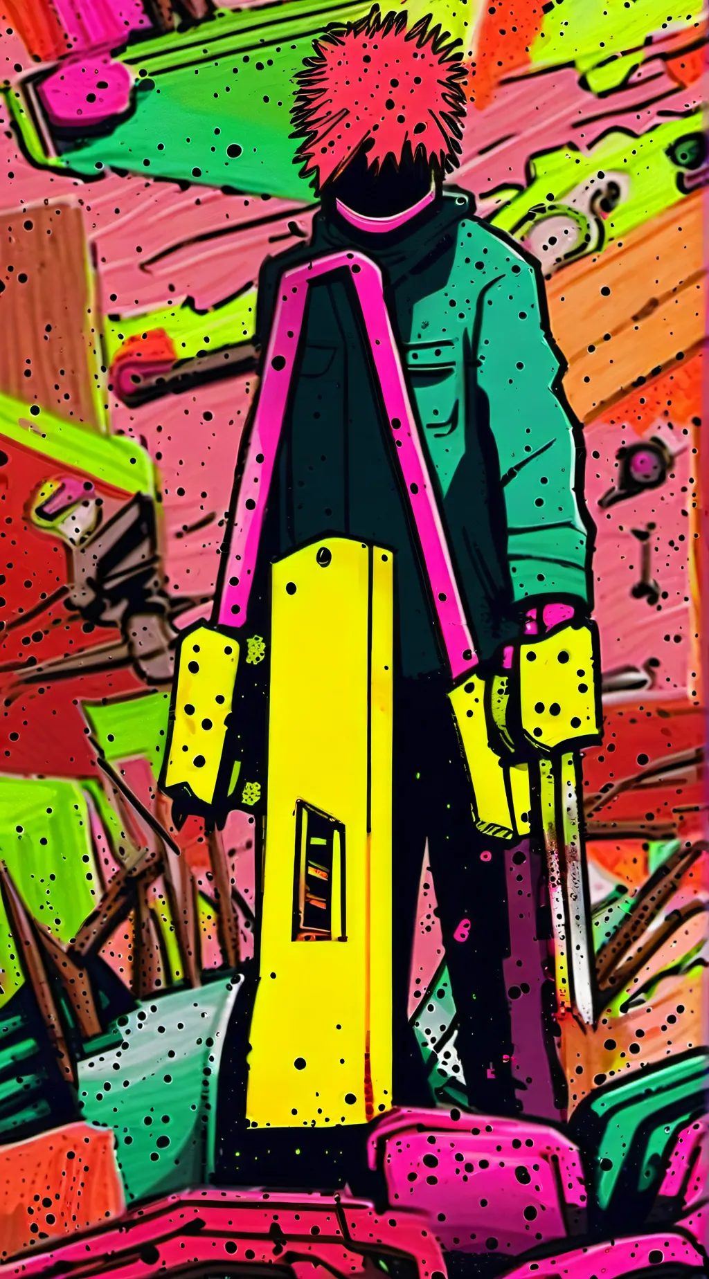 ai character: Chainsaw man background