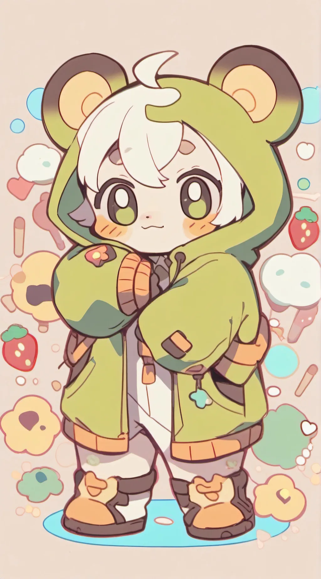 ai character: furry infection:3 background