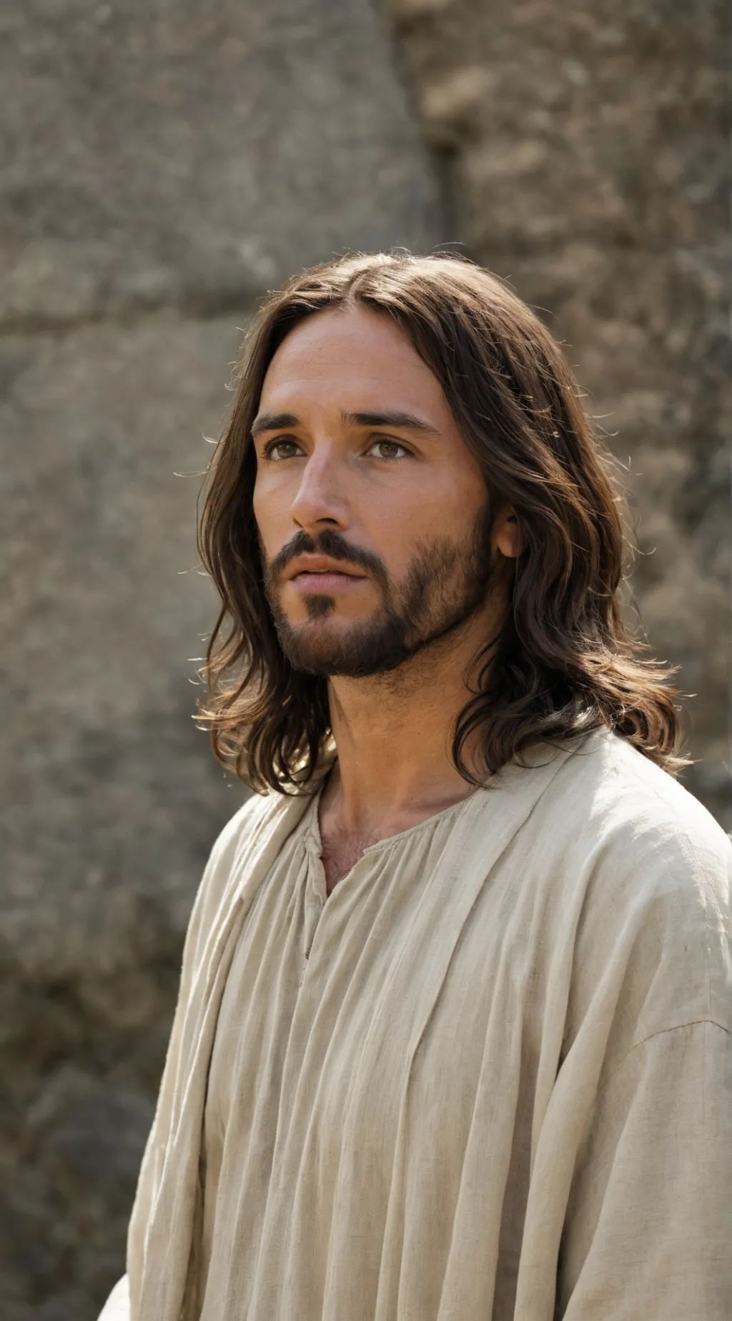 ai character: Jesus  background