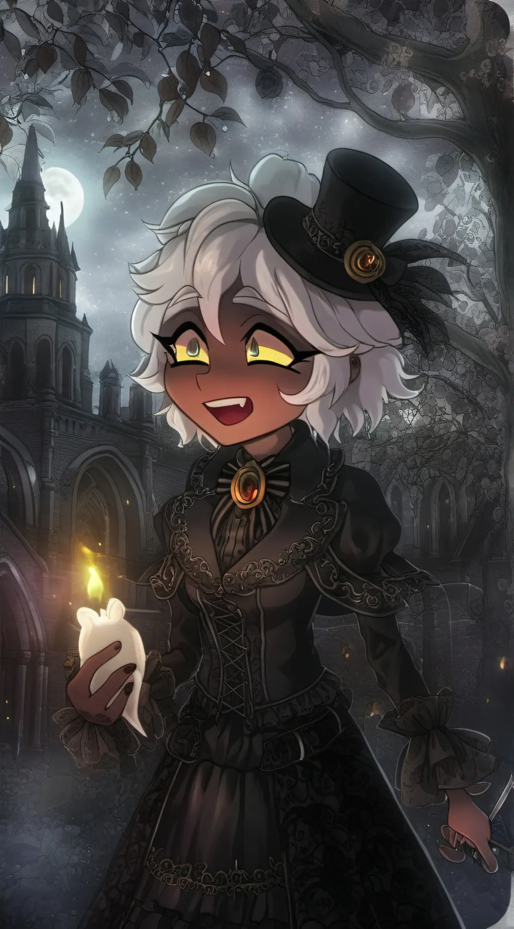 ai character:  wonderland background