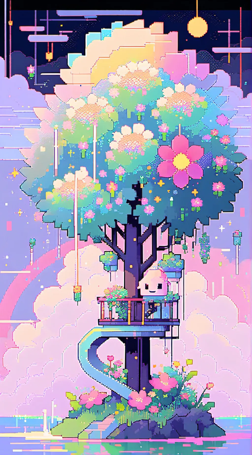 ai character: DW VILLAGE AU! background
