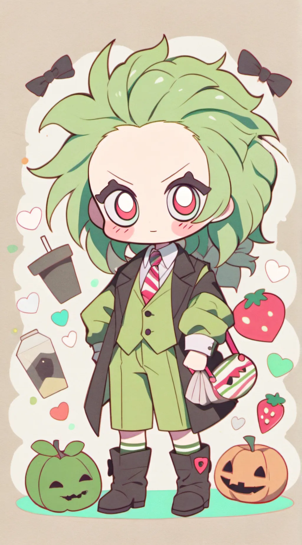 ai character: Beetlejuice background