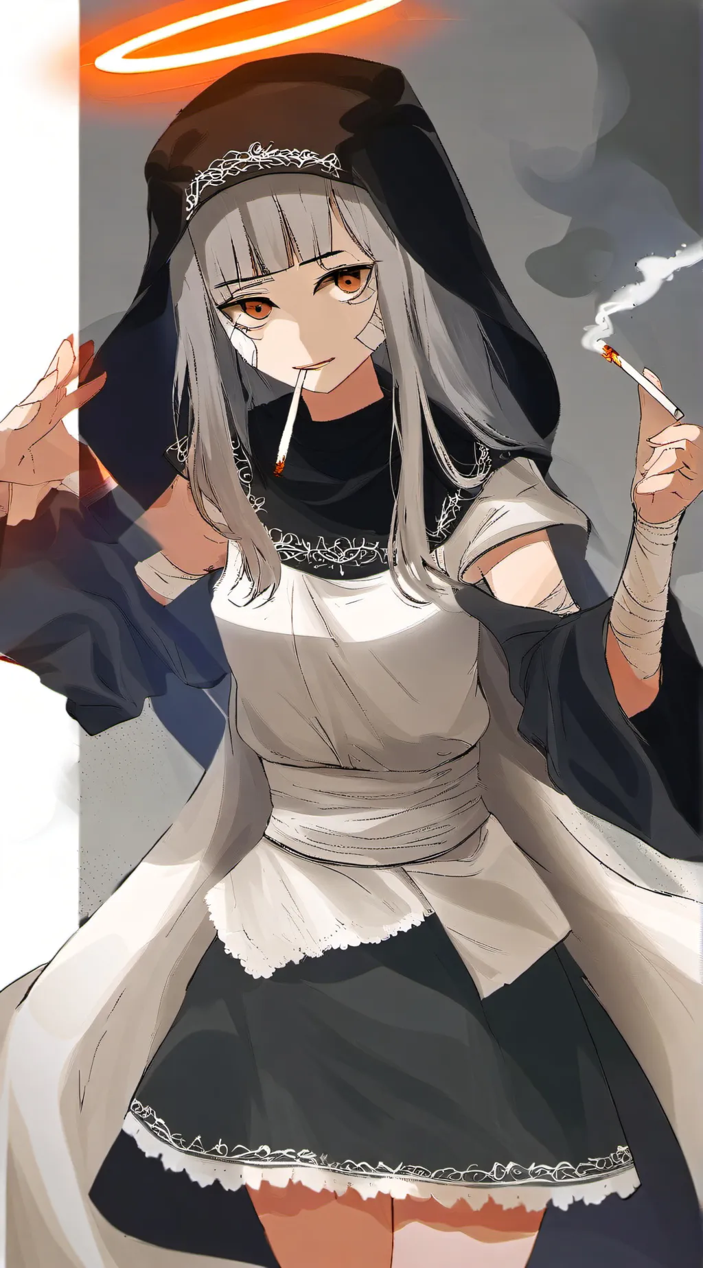 ai character: Miku (God-ish)  background
