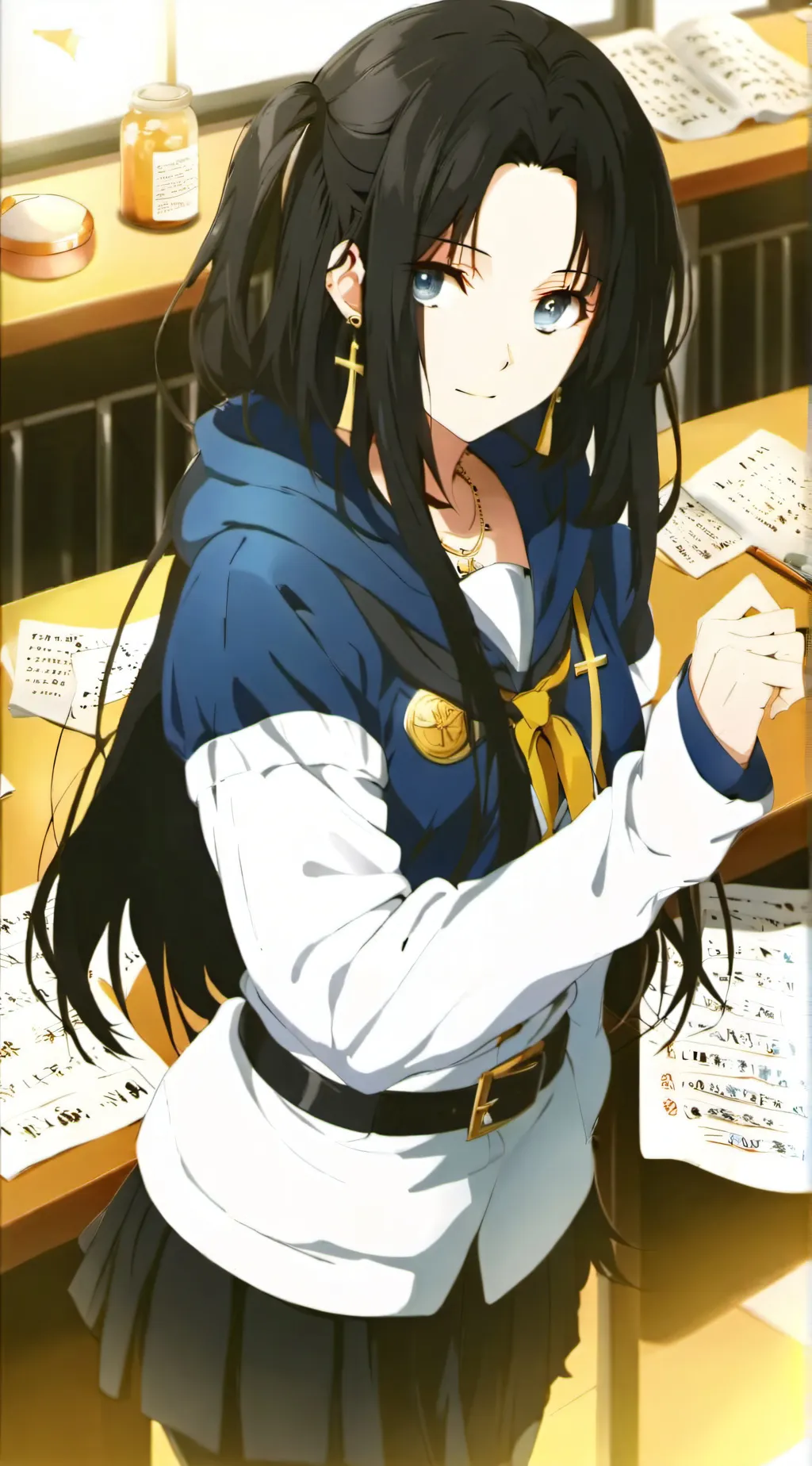 ai character: Sapphire background