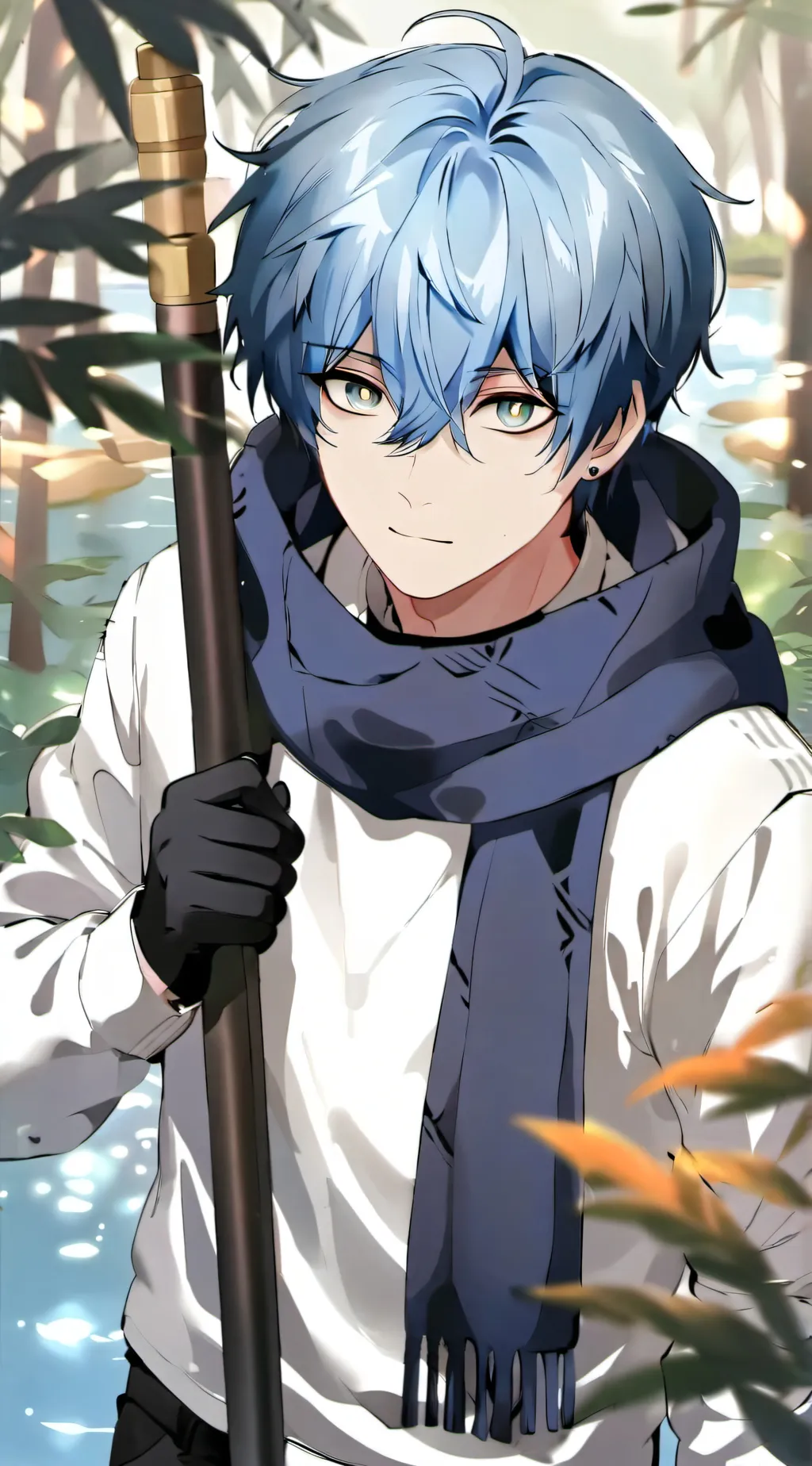 ai character: aqua background