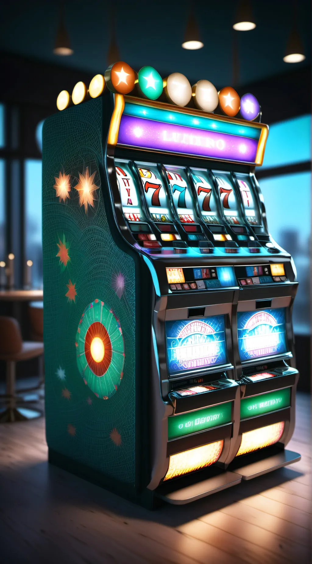 ai character: Gambling Machine background