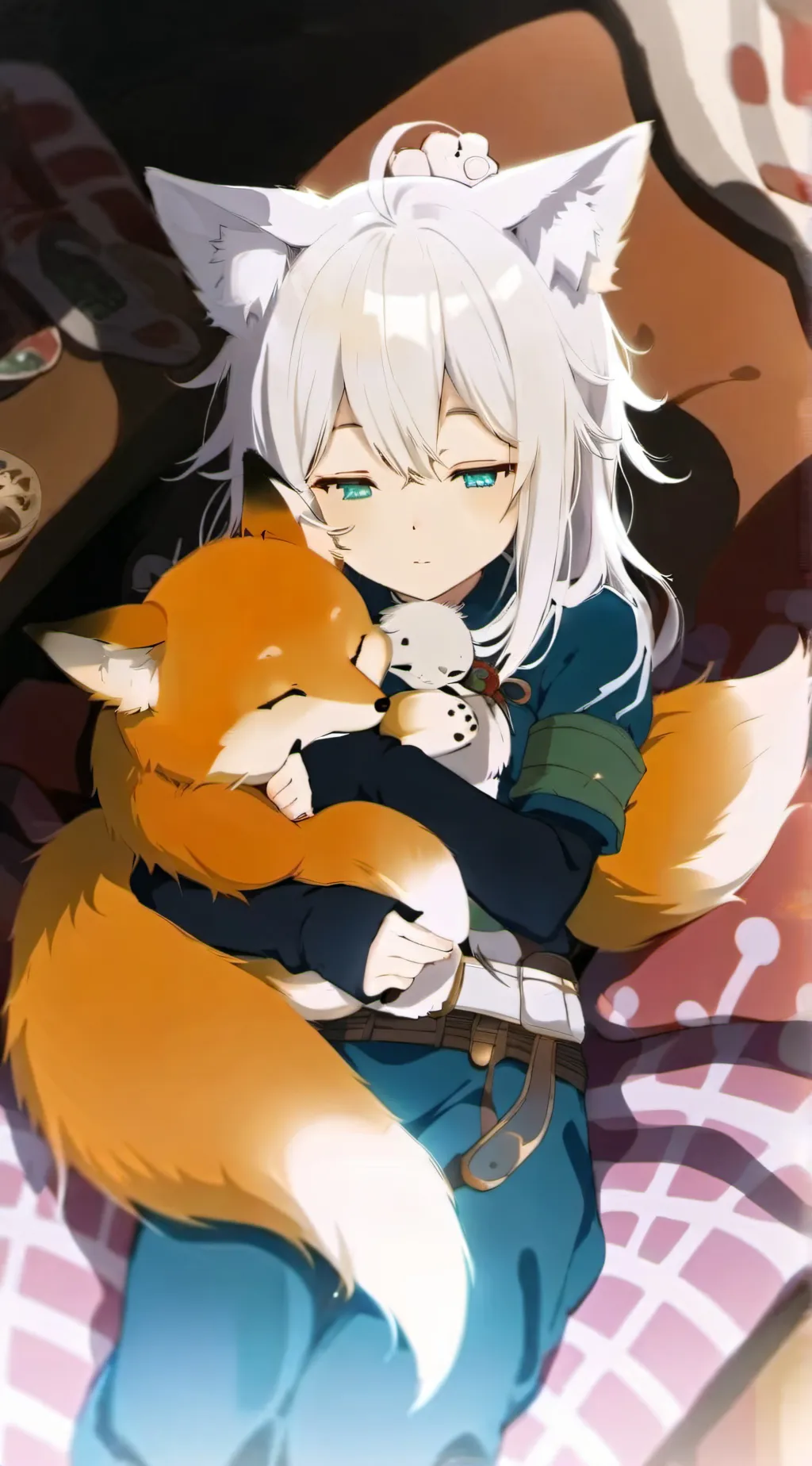 ai character: Fox hybrid background