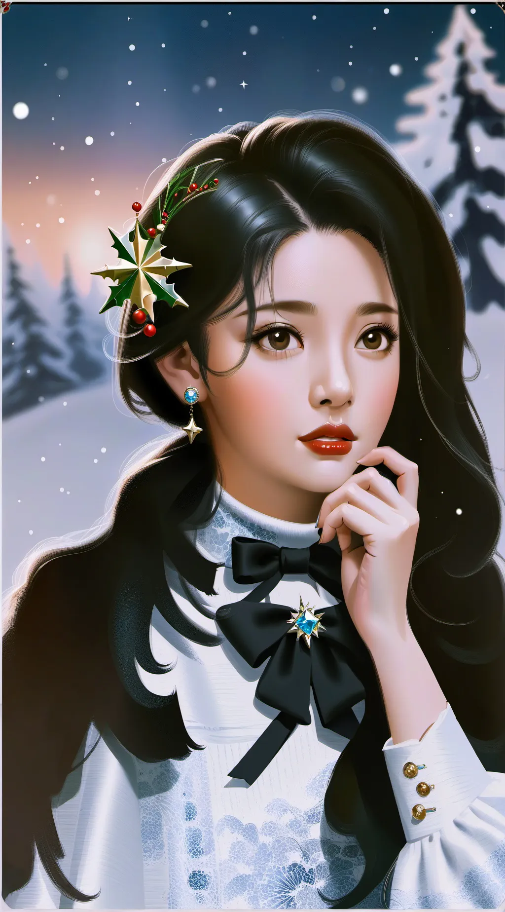 ai character: Night mare before  background