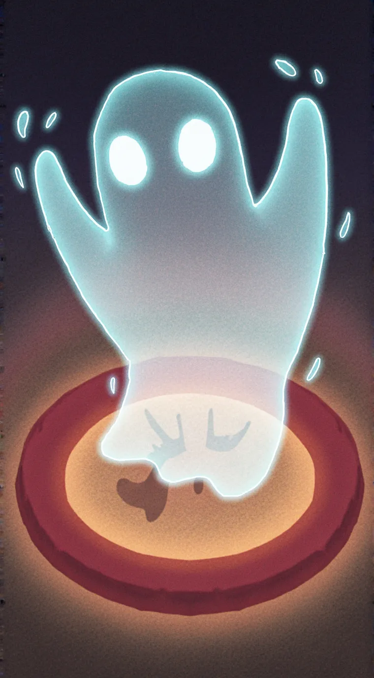 ai character: off brand ghost  background