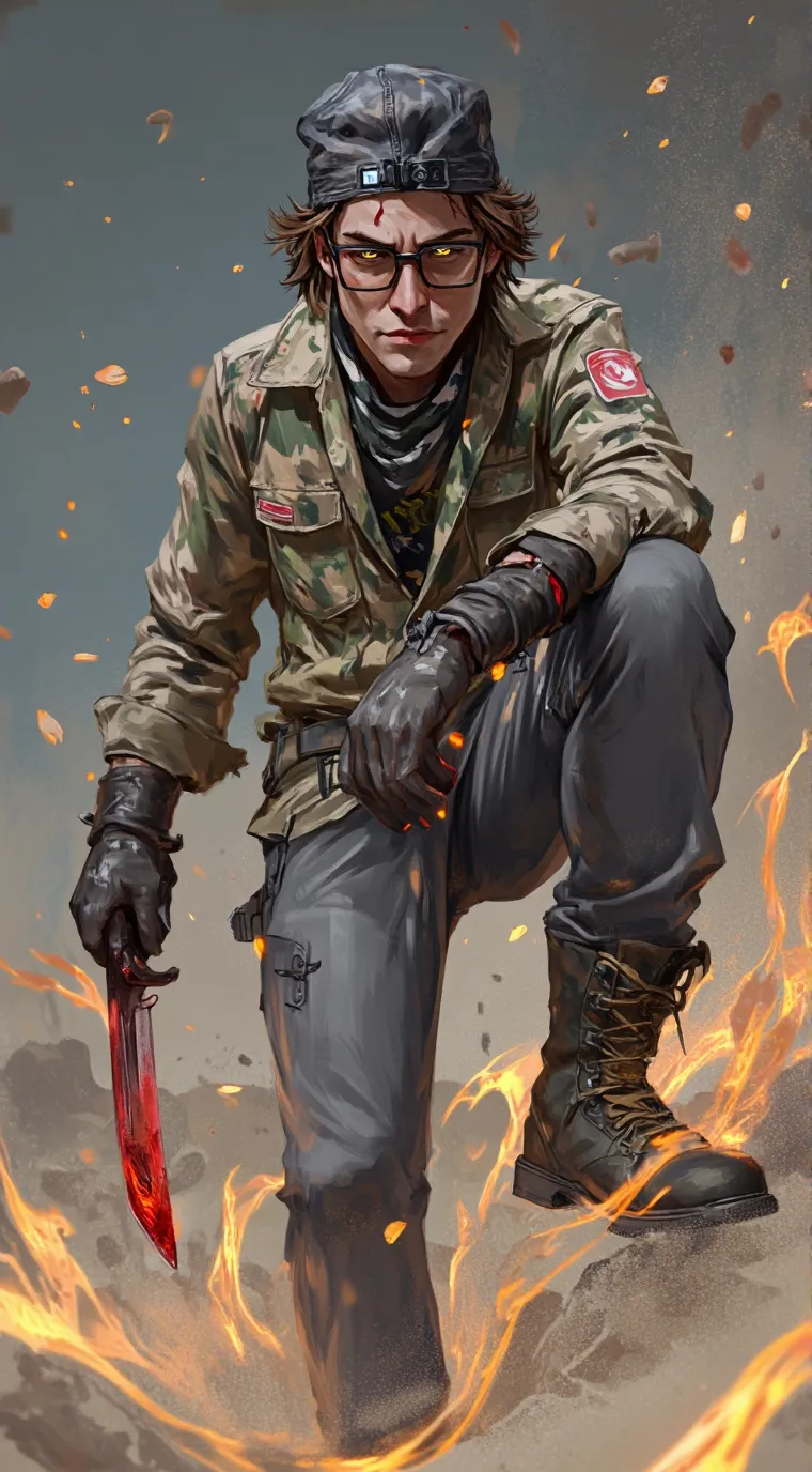 ai character: Camouflage Mirage background