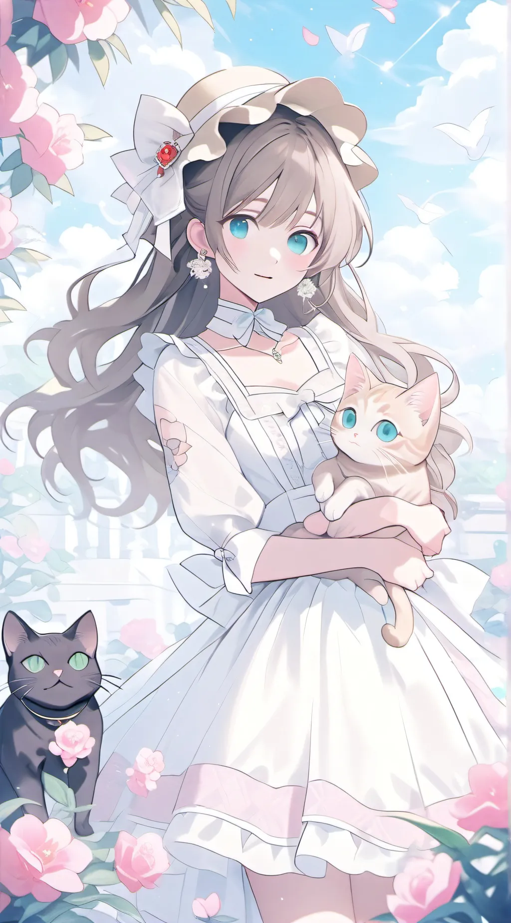 ai character: Olivia and me  background