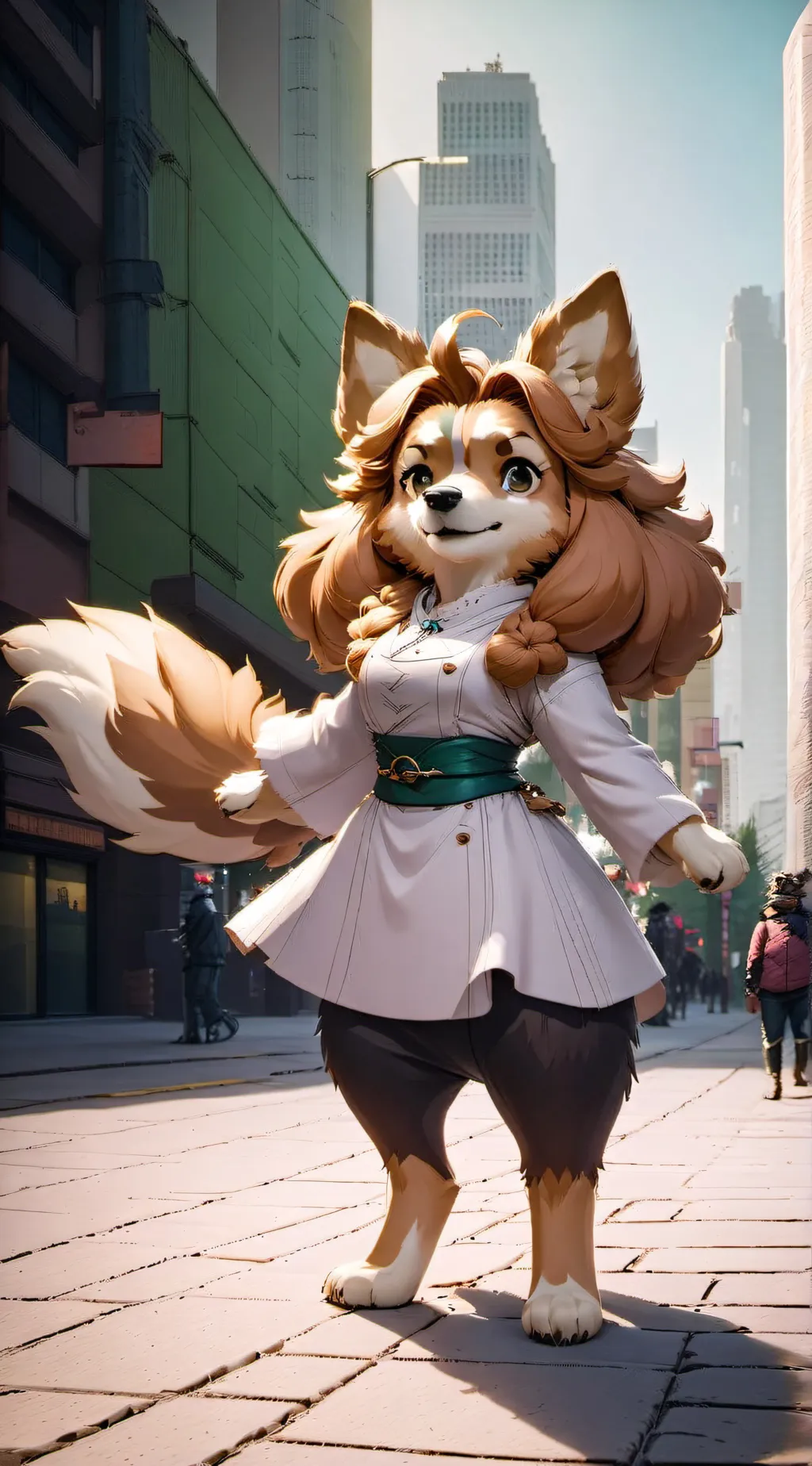 ai character: Luna background