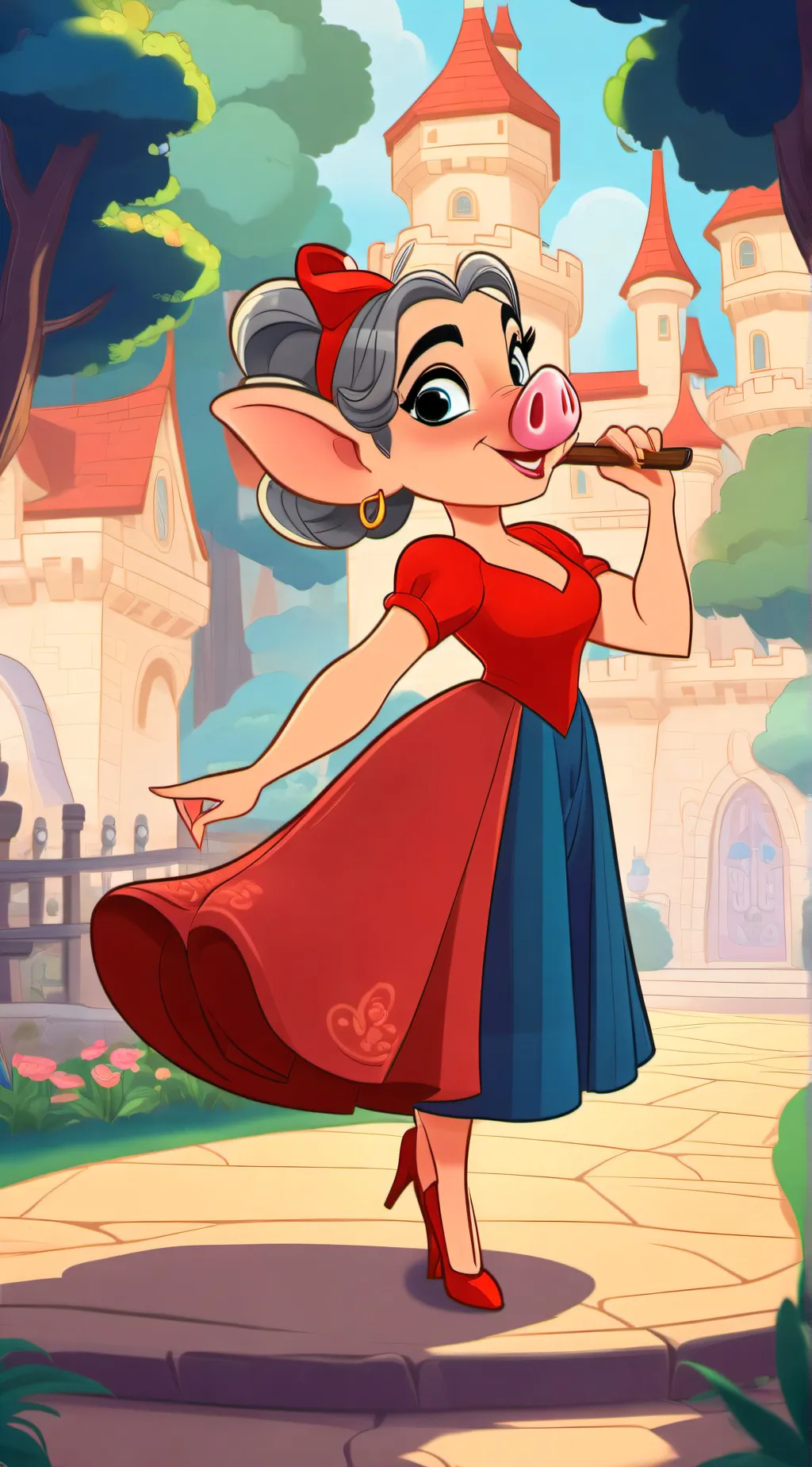 ai character: piggy house rp background