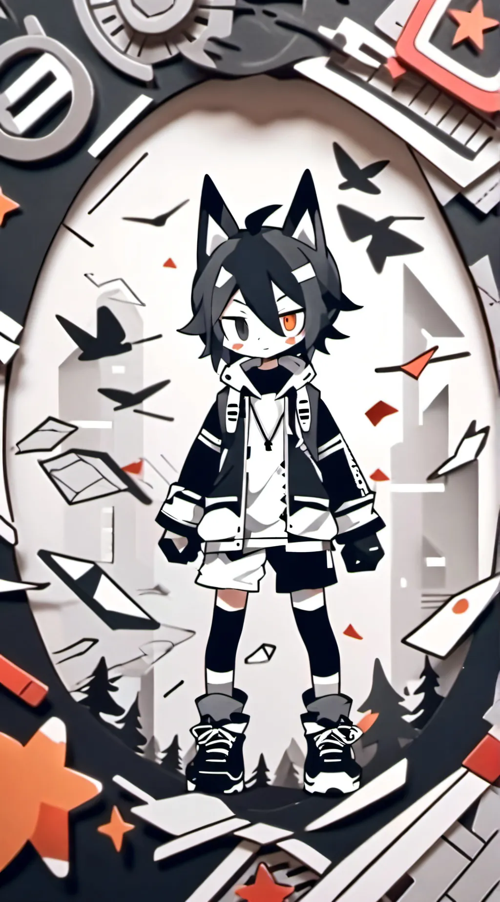 ai character: mha infection background