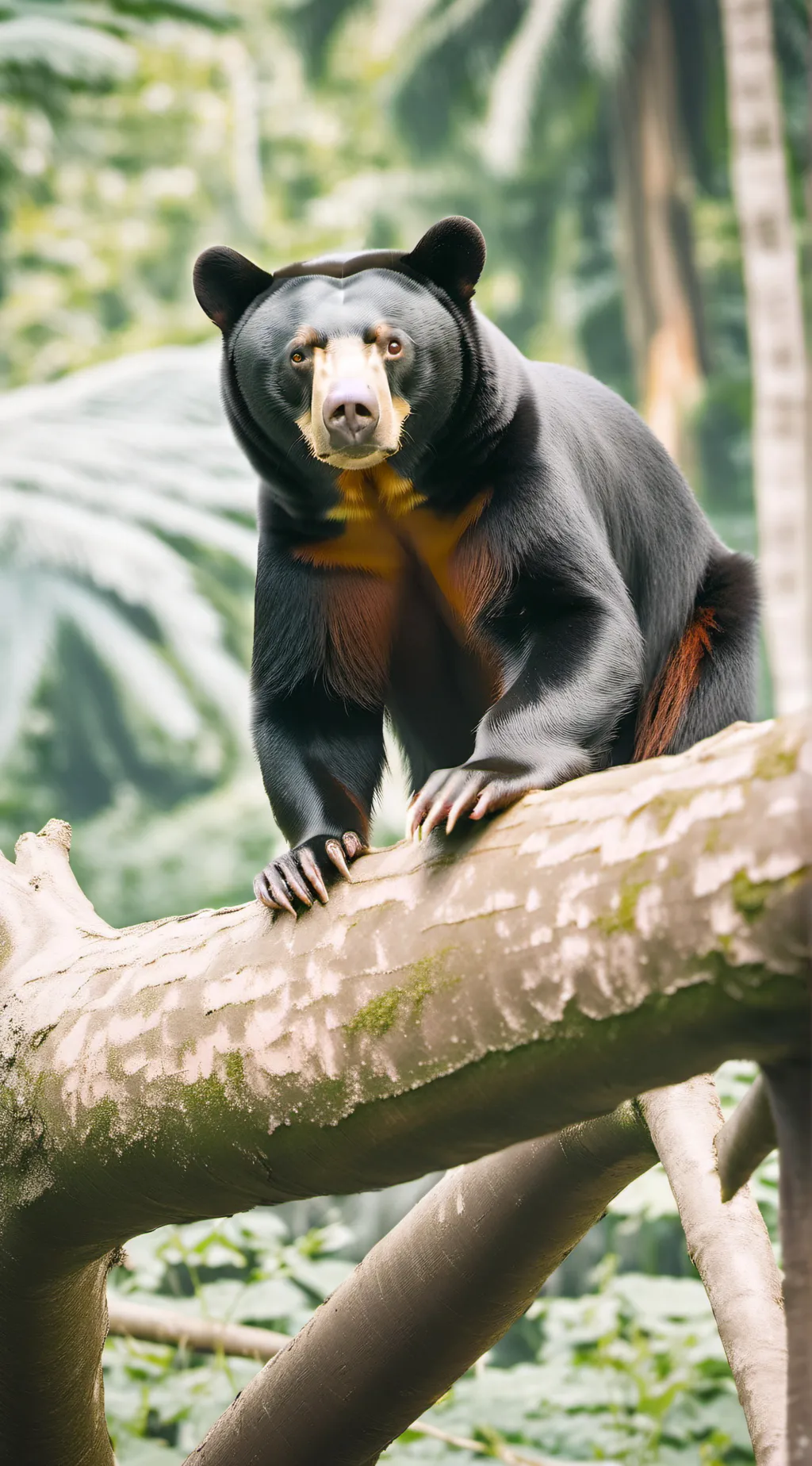 ai character: sun bear background
