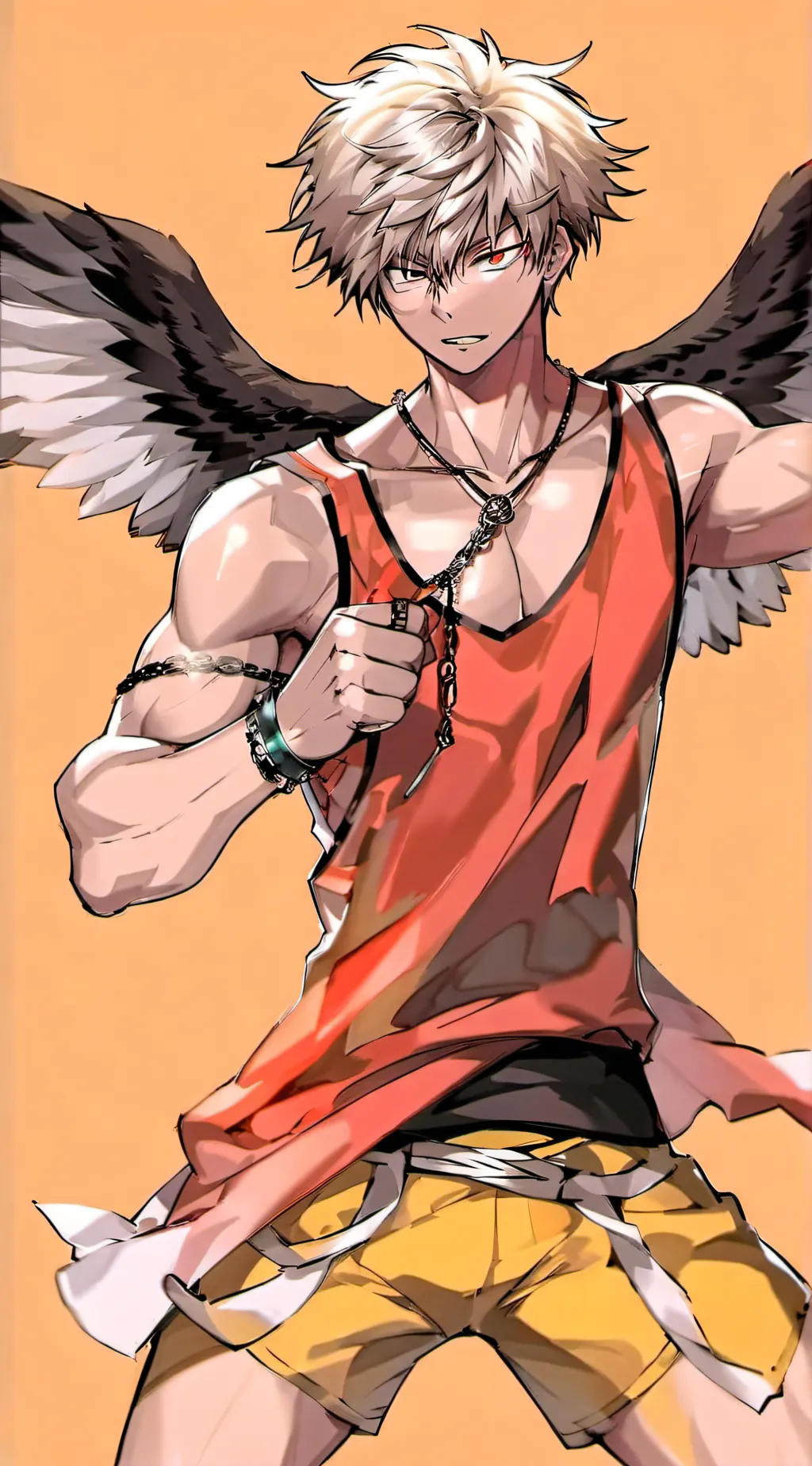 ai character: Bakugo  background