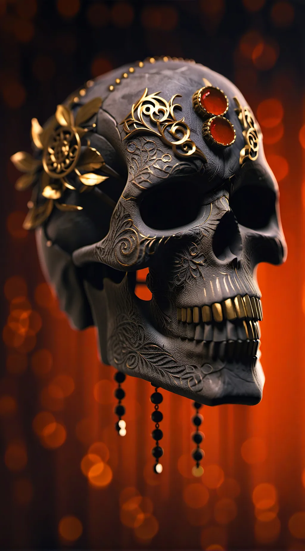 ai character: SKULL background