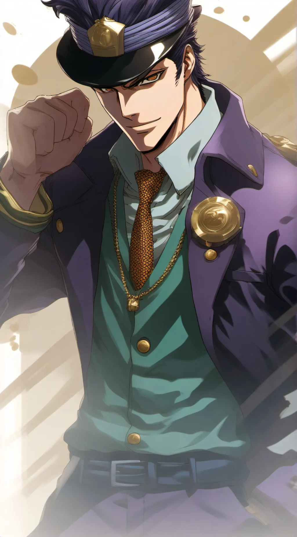 ai character: Jotaro Kujo  background