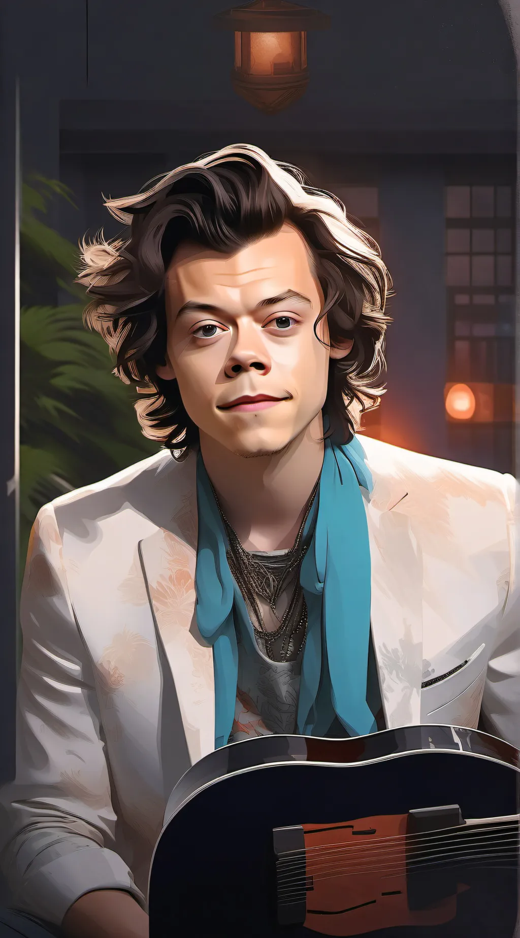 ai character: Harry Styles  background