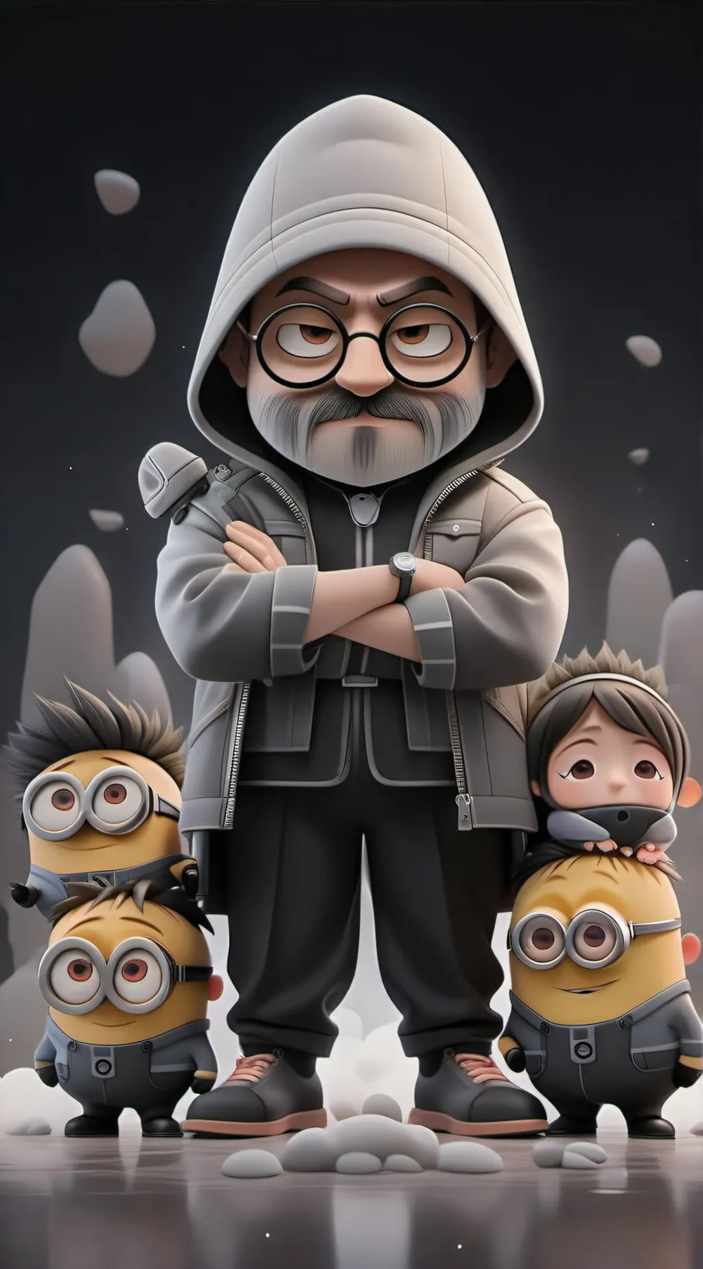 ai character: Despicable me 4-9 background