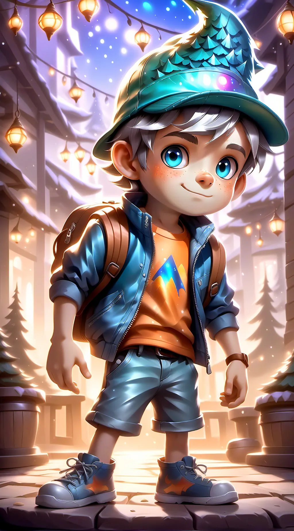 ai character: GravityFalls X P+F background