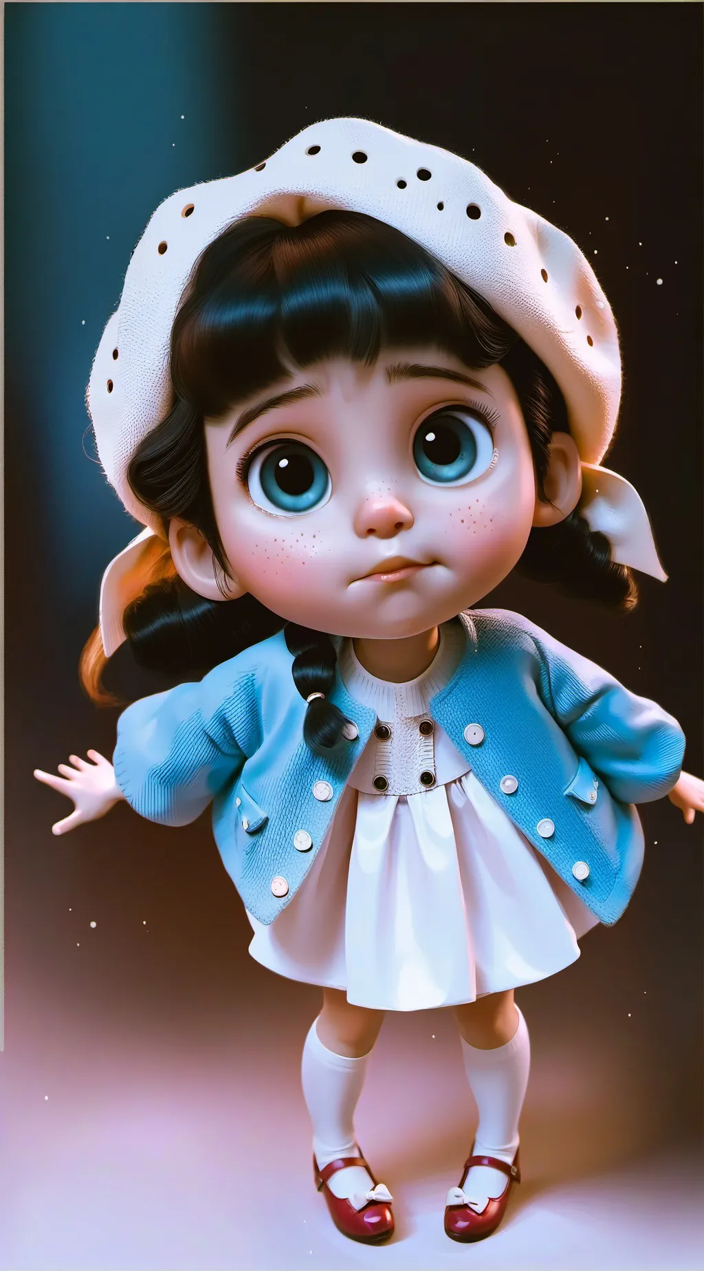 ai character: Cringe girl background