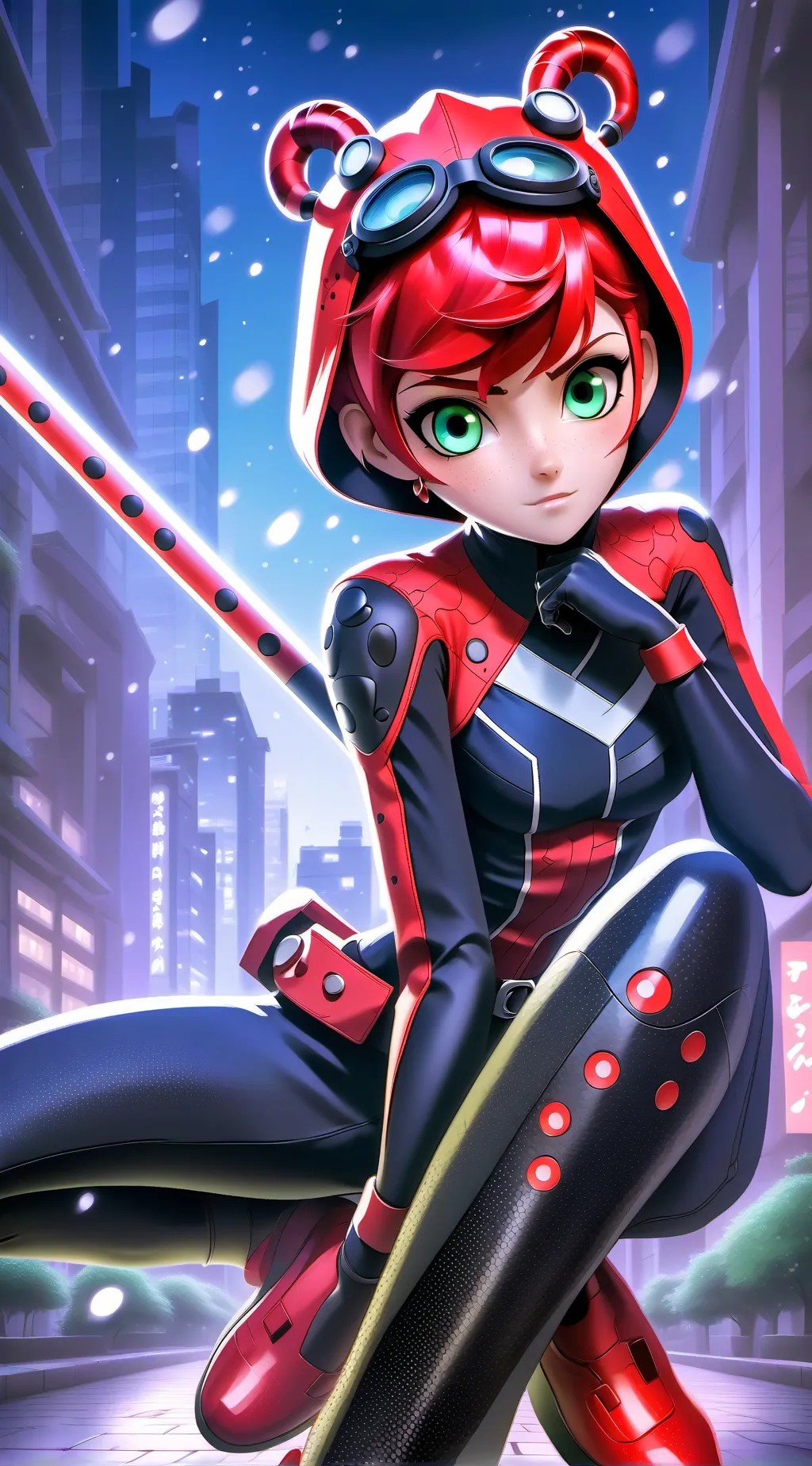 ai character: Ladybug background