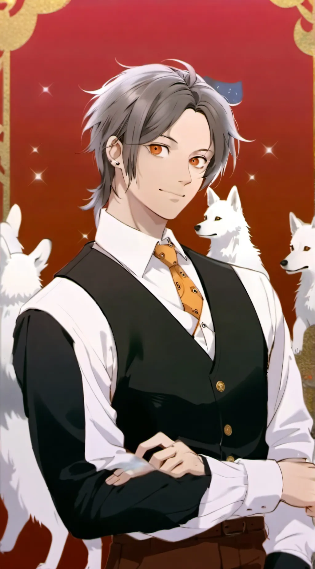 ai character: Bodyguard wolfs background