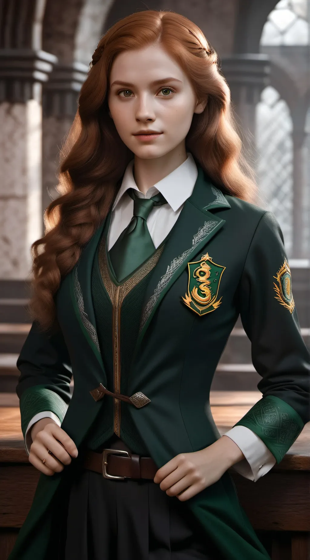ai character: Hogwarts! background