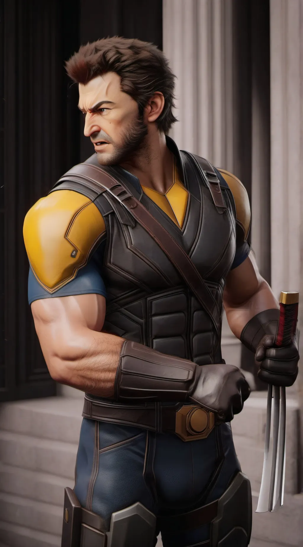 ai character: Wolverine/logan background