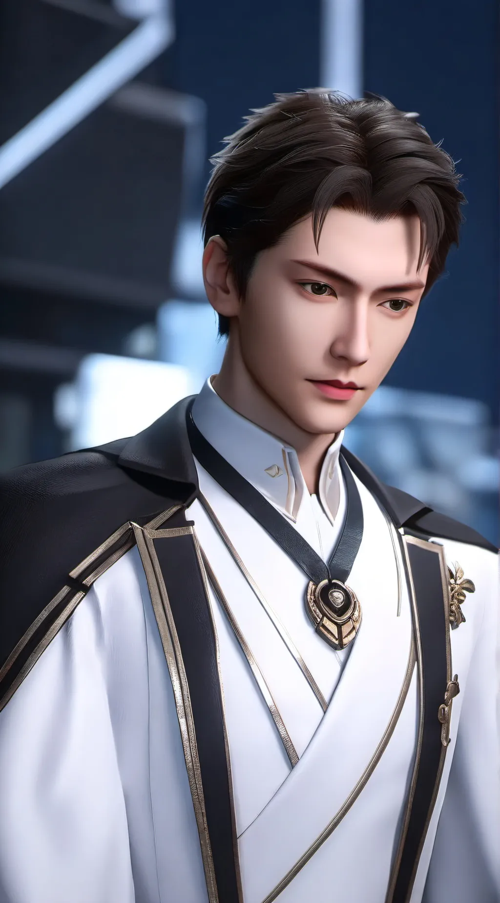 ai character: ‏凌文 background