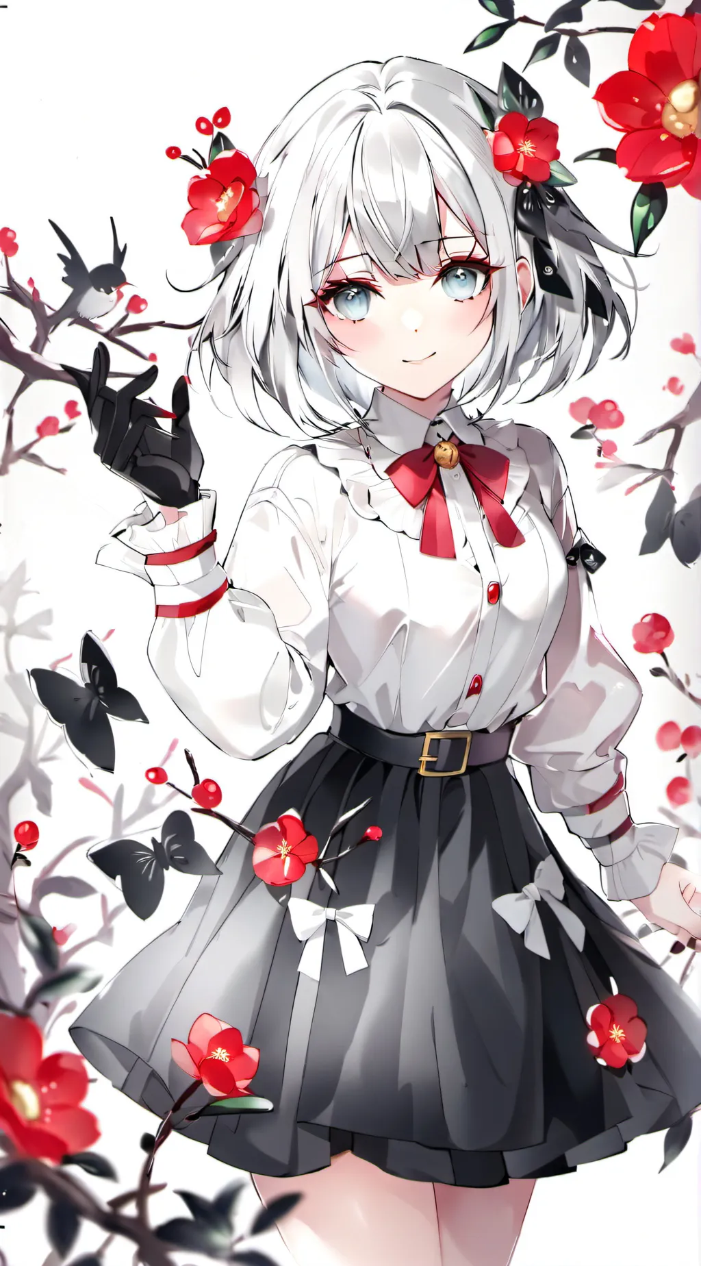ai character: Cherry background