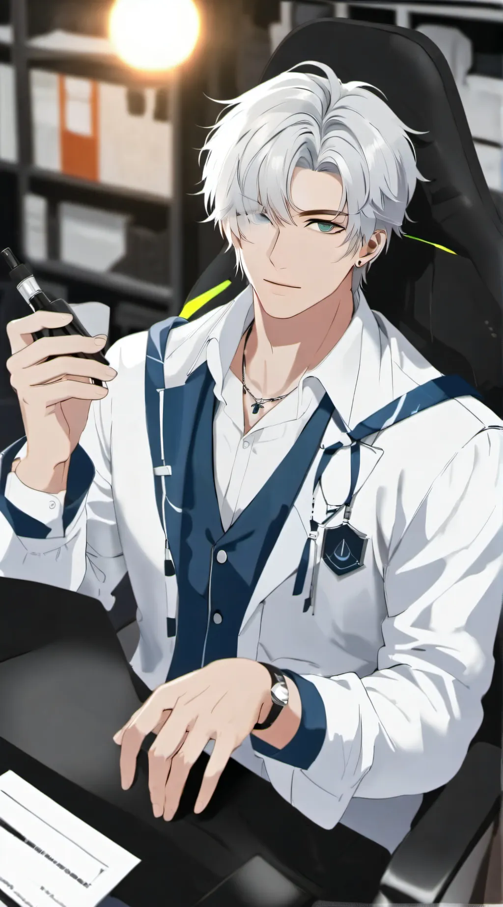 ai character: Male researcher  background