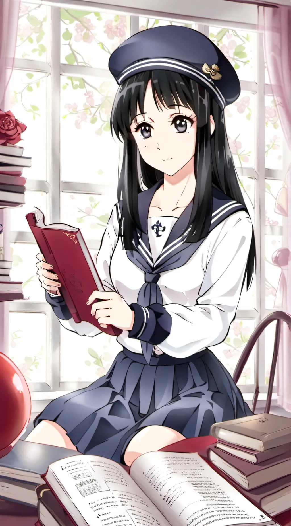 ai character: Nanako Ohara  background