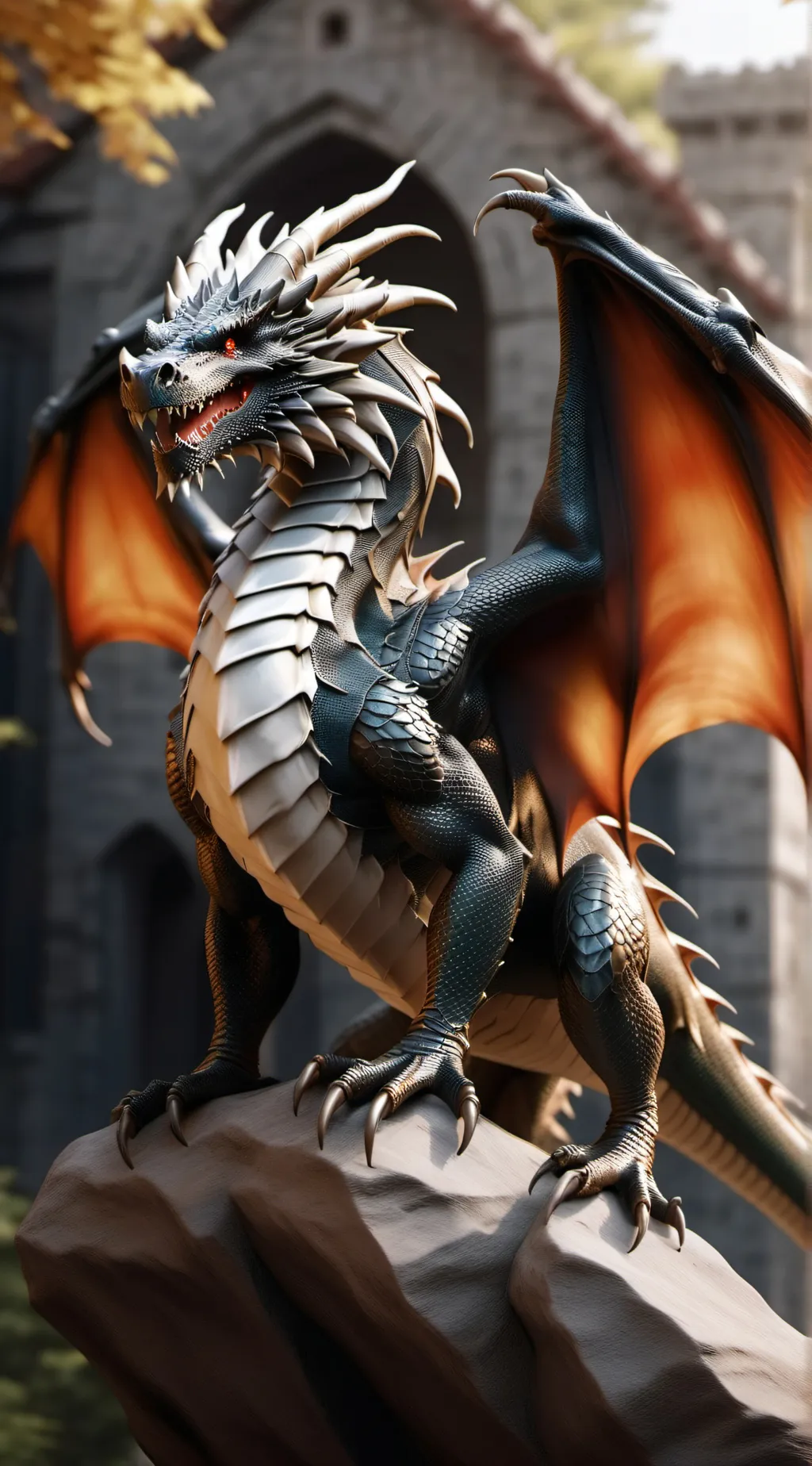 ai character: dragón background
