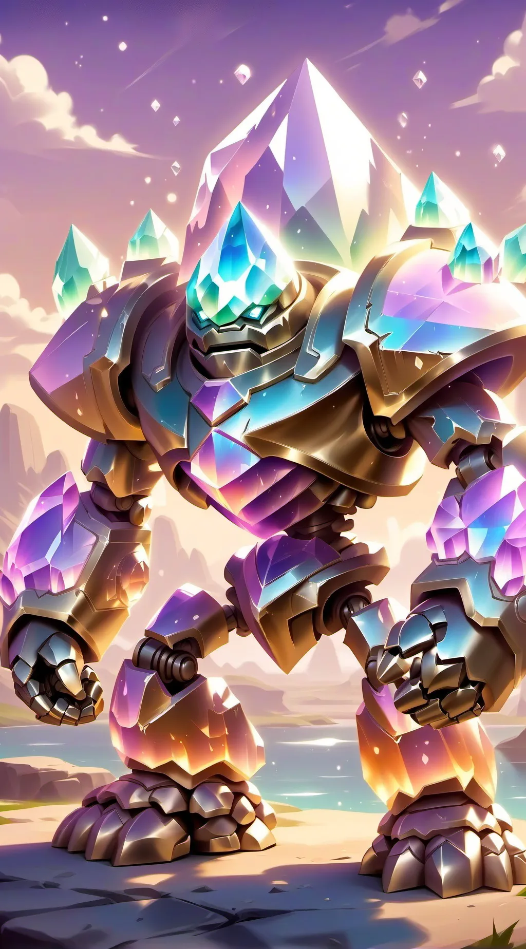 ai character: Crystal background