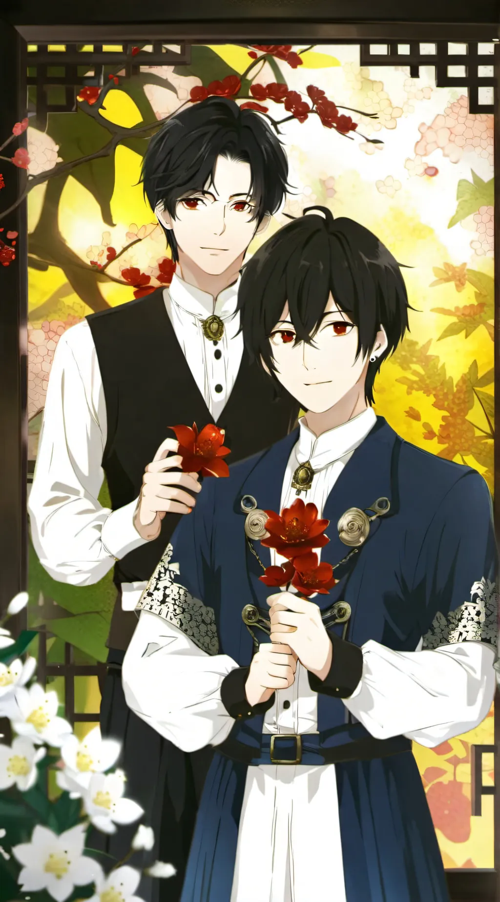 ai character: Lucas  and noah background