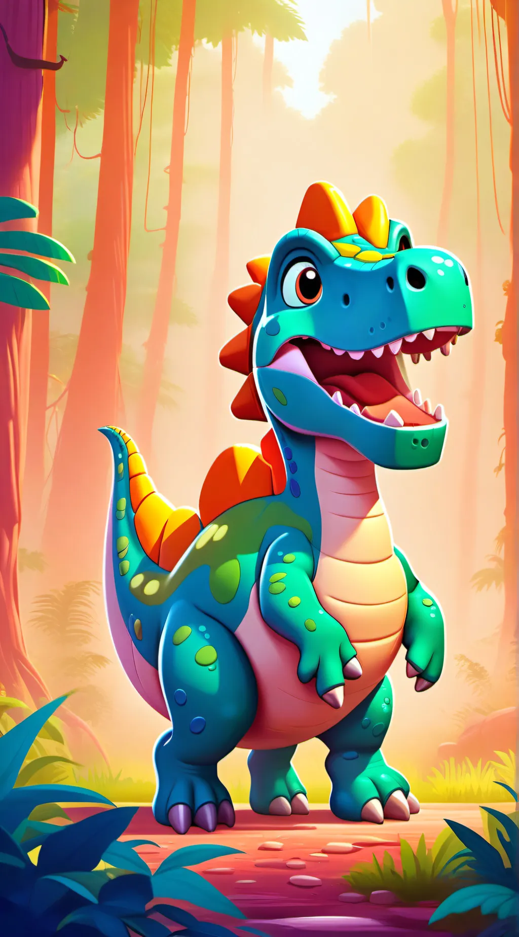 ai character: devonte the dinosa background
