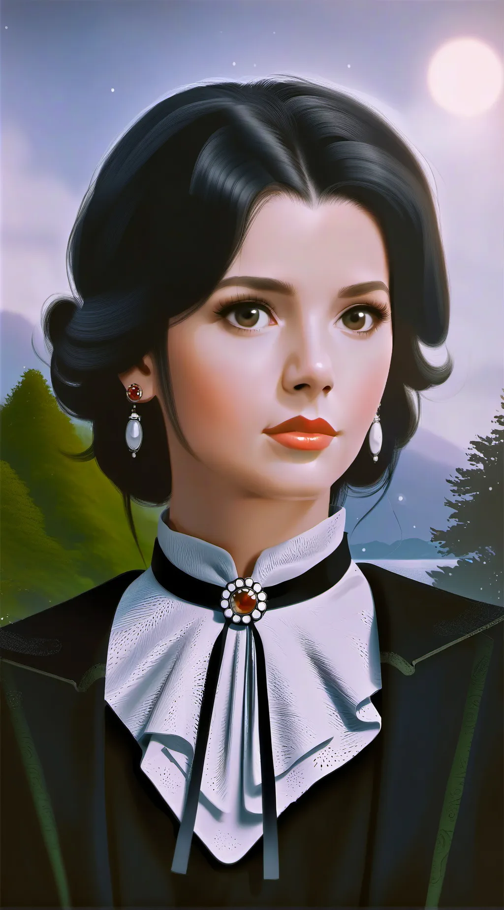 ai character: Miss Peregrine￼ background