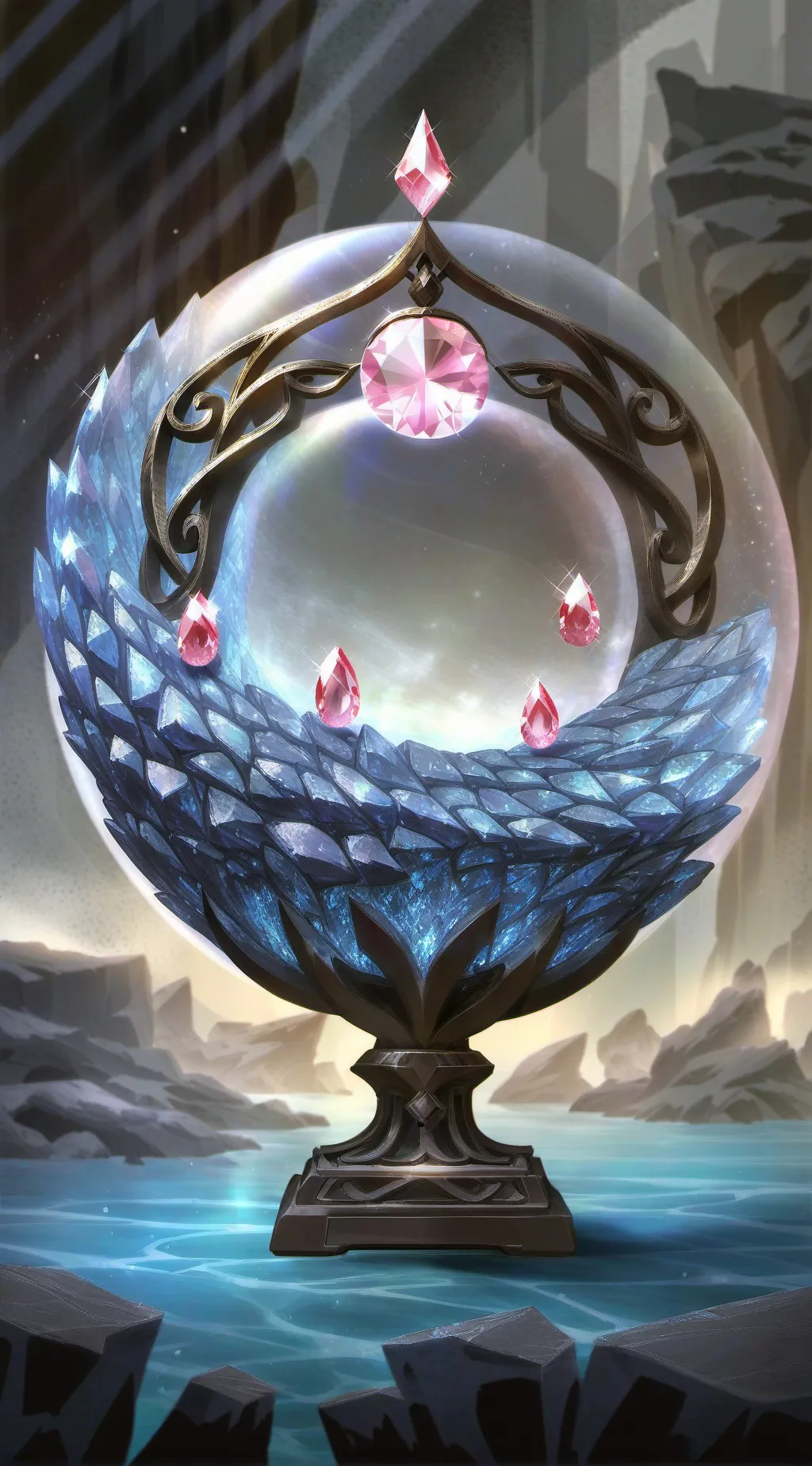 ai character: Your pearl now  background
