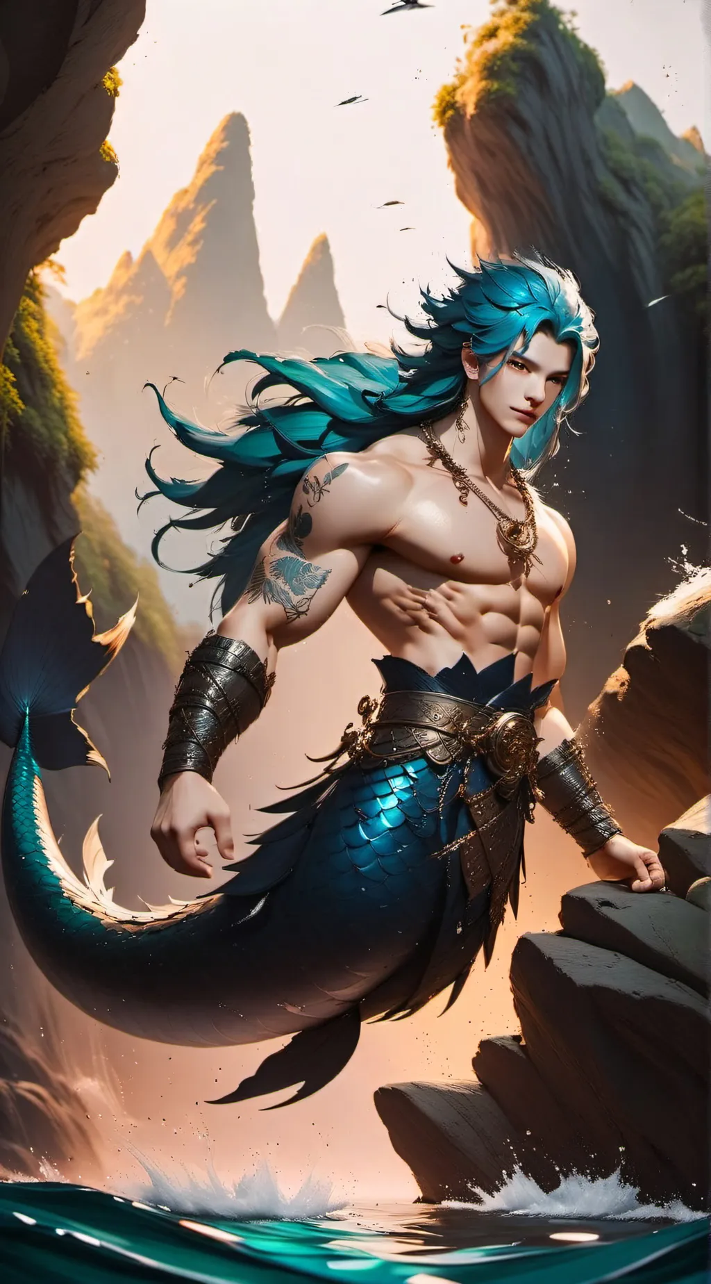ai character: Adorn background