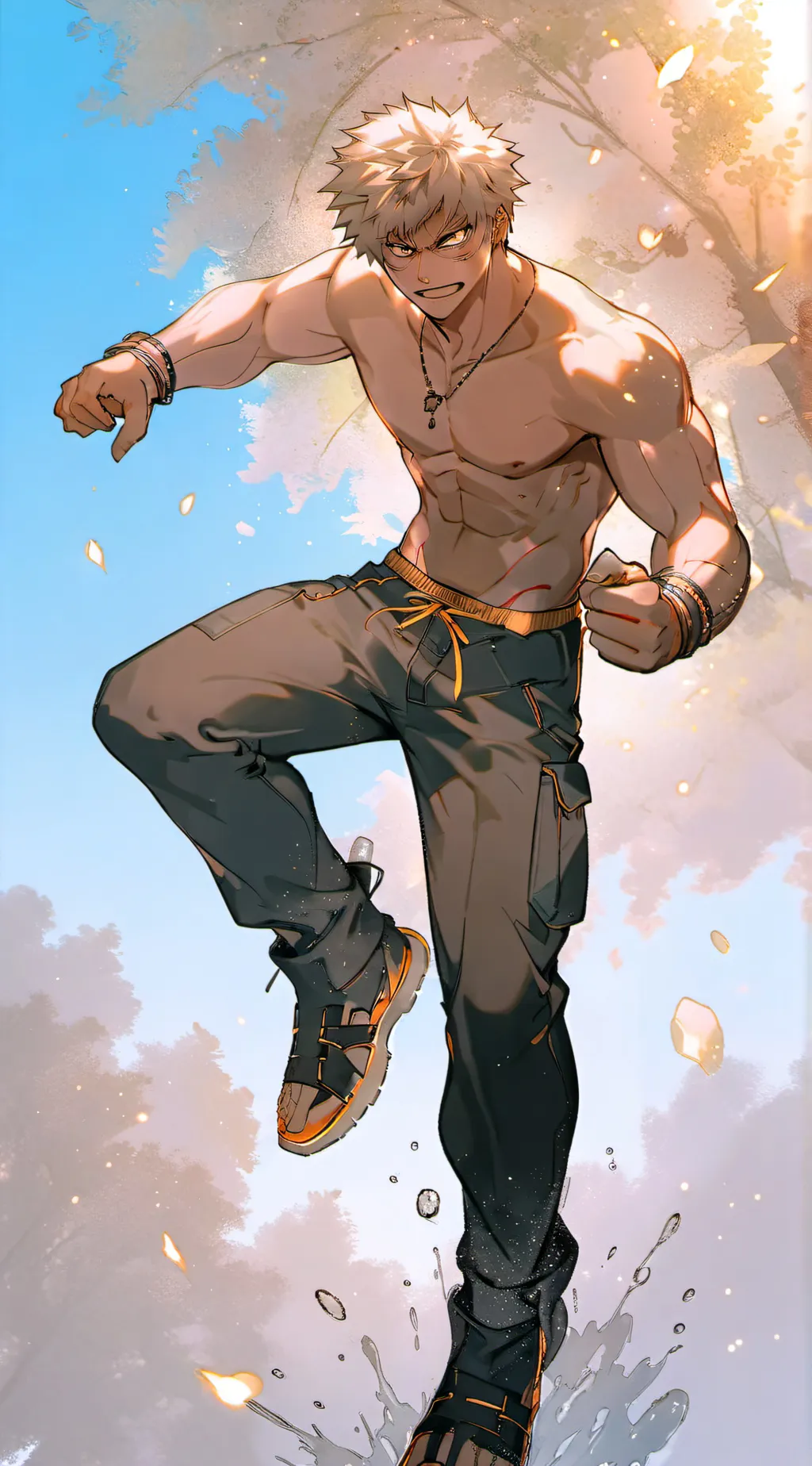 ai character: bakugo MHA background